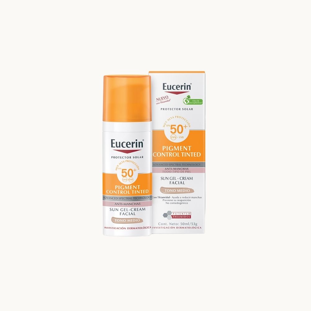 Eucerin Pigment Control Tinted FPS 50 – Tono Medio, 50 ml