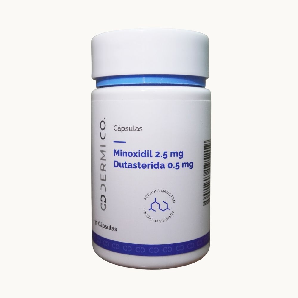 Dérmico Minoxidil 2.5 mg + Dutasterida 0.5 mg – 30 cápsulas